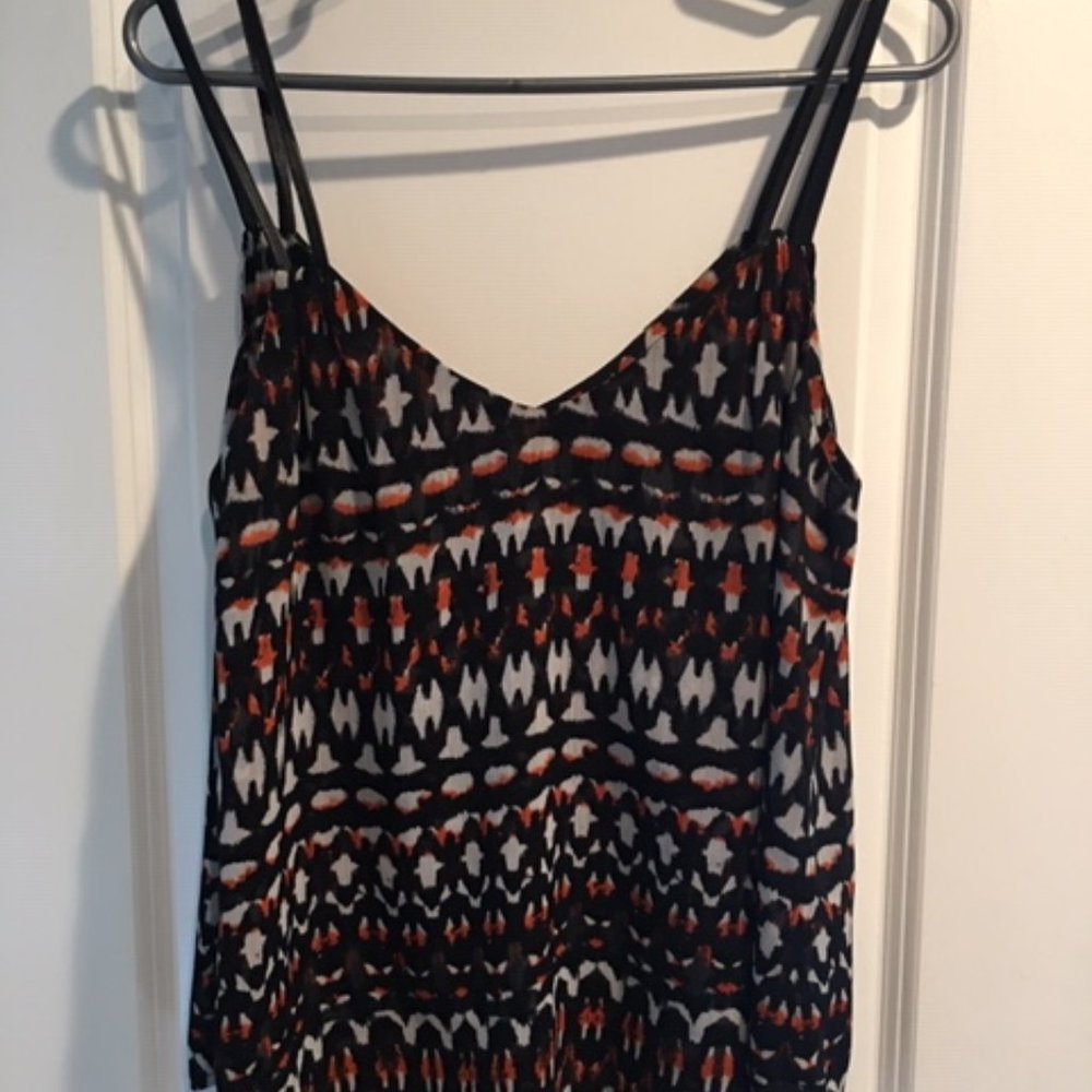 PJK leather trim tank top